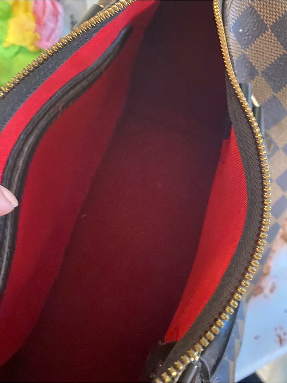 Brown Checkered Bag - Picture 5 of 10